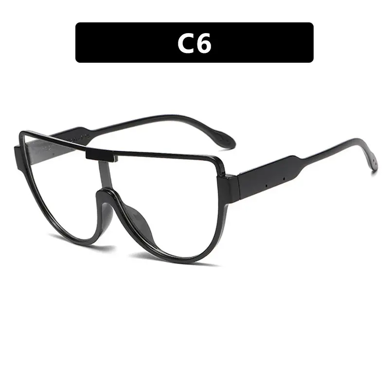 Women's Black Slimming Face Sunglasses C6