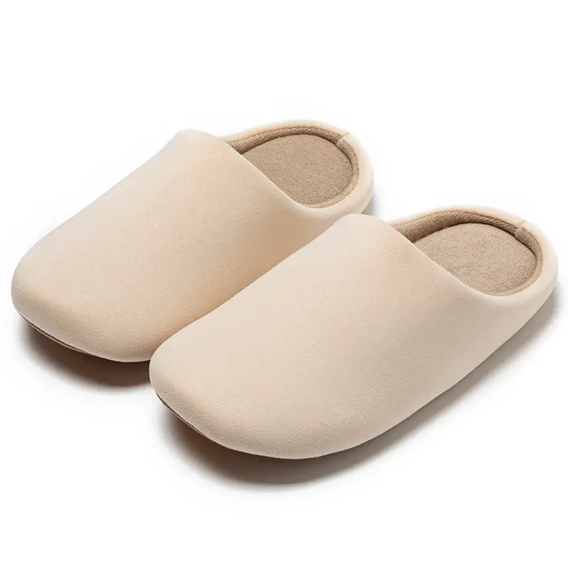 Japanese-style Office Fabric Slippers Silent Home Autumn and Winter Indoor Non-slip Soft Bottom Breathable Comfortable Couples Cotton Slippers - Image 13