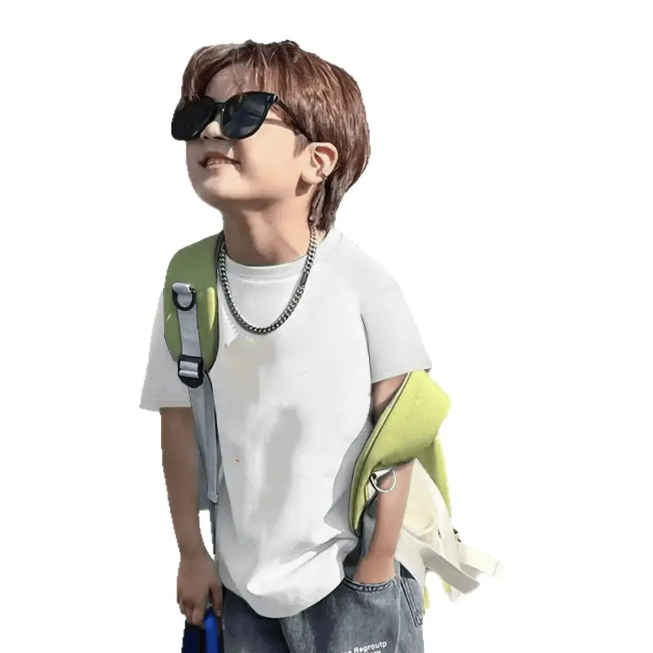 Children's Black Graphic T-Shirt Boys 8-15Yr Summer Wear - Image 33