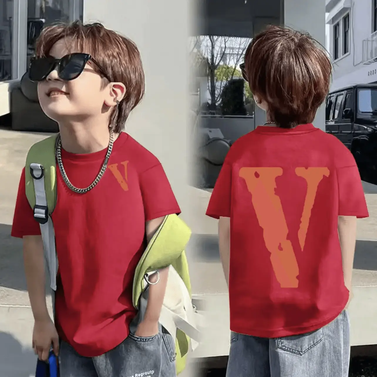 Children's Orange Astronaut T-Shirt 8-15Yr Cotton - Image 20