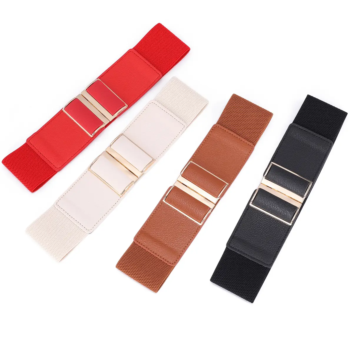 Women's Leather Belt Buckle Set Four Colors