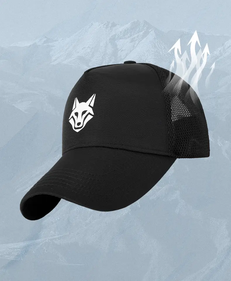 Men's Beige Fox Logo Baseball Cap Water Repellent Quick Dry — feature 16
