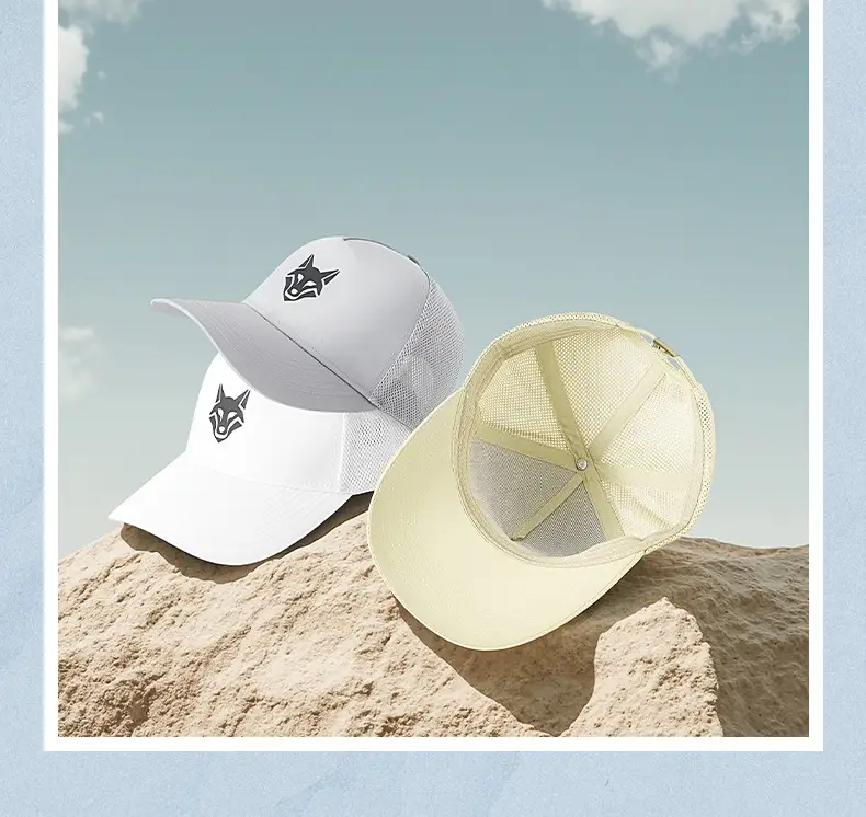 Men's Beige Fox Logo Baseball Cap Water Repellent Quick Dry — feature 18