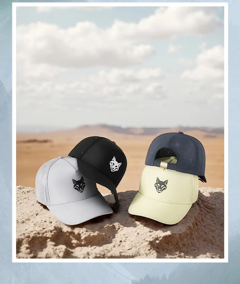 Men's Beige Fox Logo Baseball Cap Water Repellent Quick Dry — feature 25