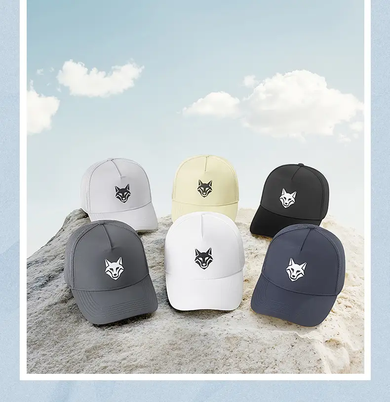 Men's Beige Fox Logo Baseball Cap Water Repellent Quick Dry — feature 29