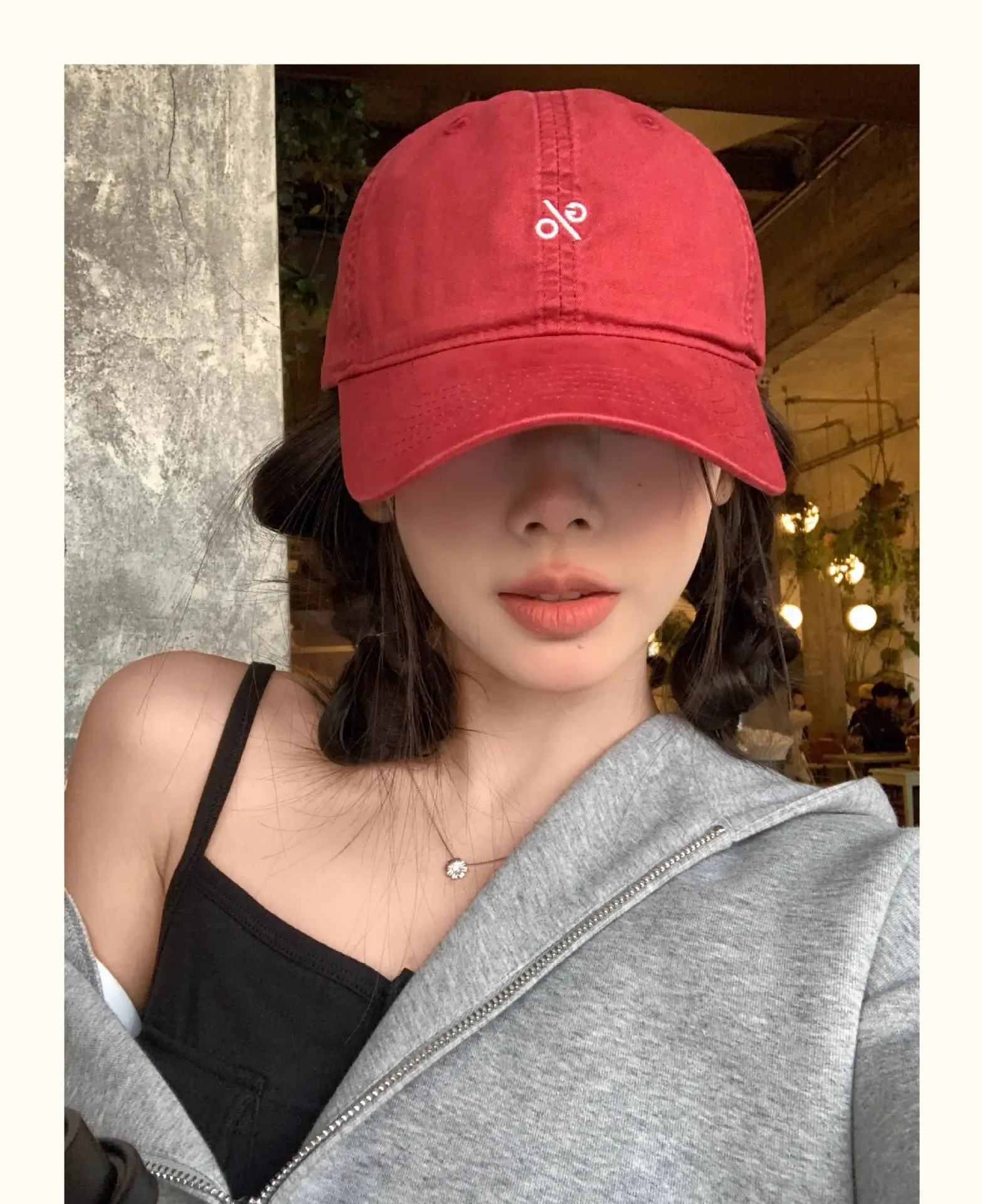 Women's Blue Embroidered Baseball Cap Small — feature 11
