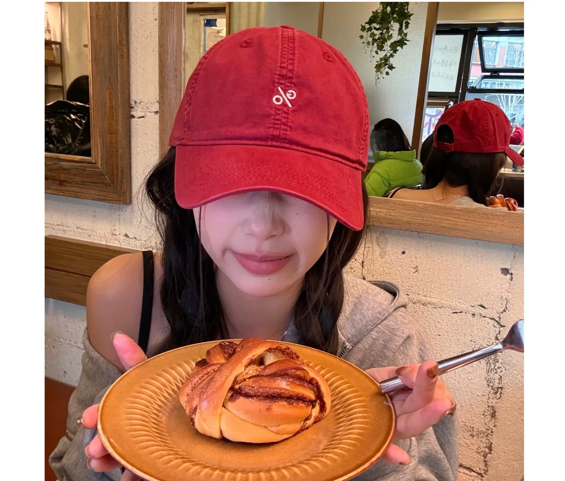 Women's Blue Embroidered Baseball Cap Small — feature 3