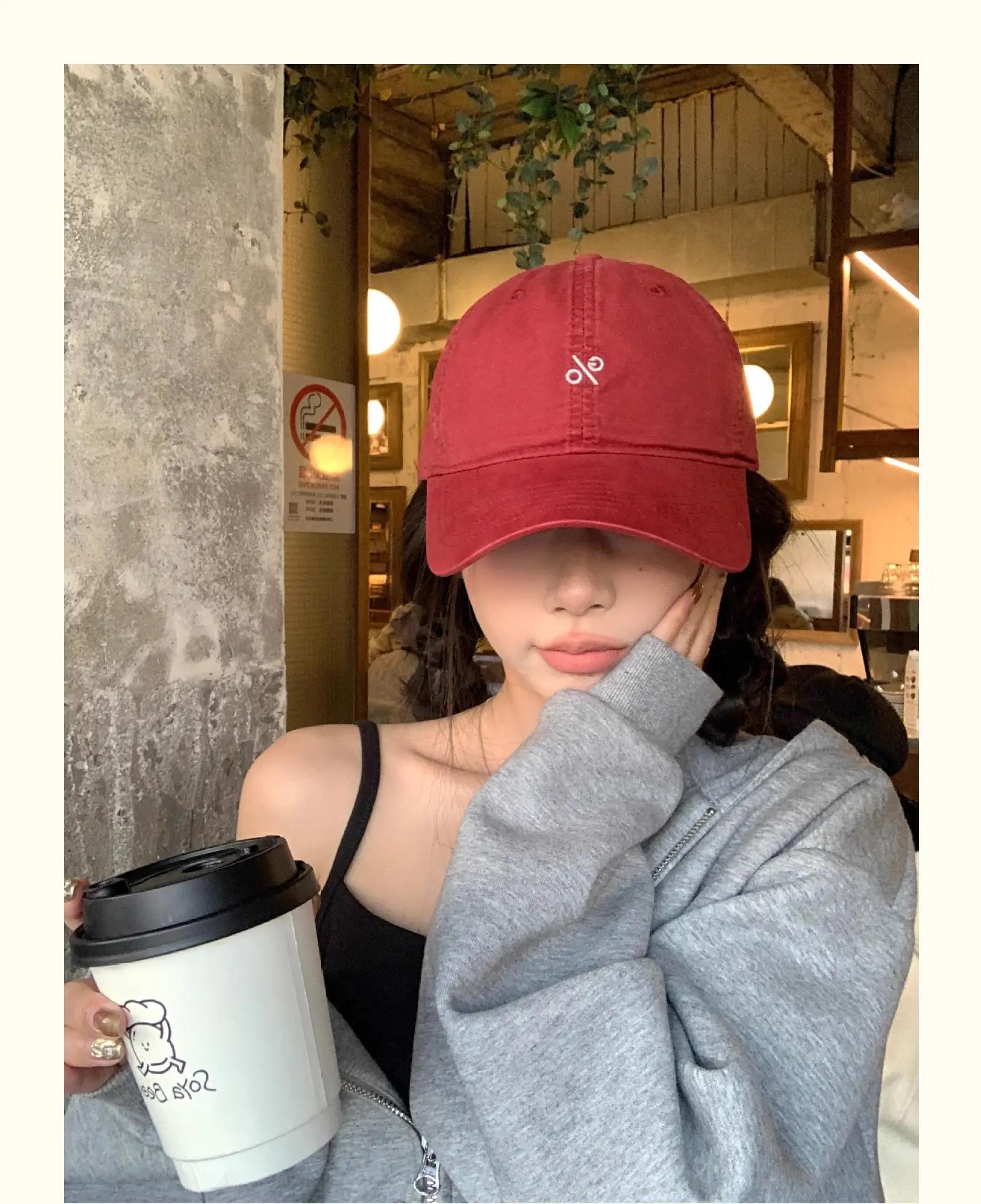 Women's Blue Embroidered Baseball Cap Small — feature 9