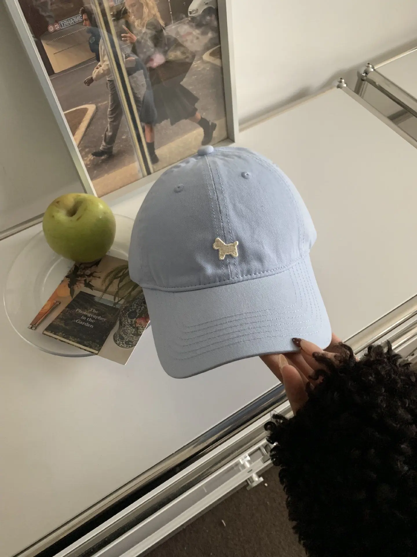 Women's Blue Embroidered Baseball Cap Small