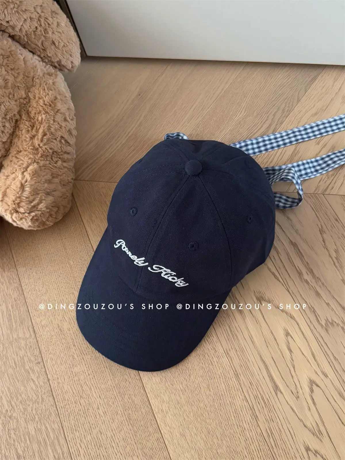 Women's Blue Embroidered Baseball Cap Small