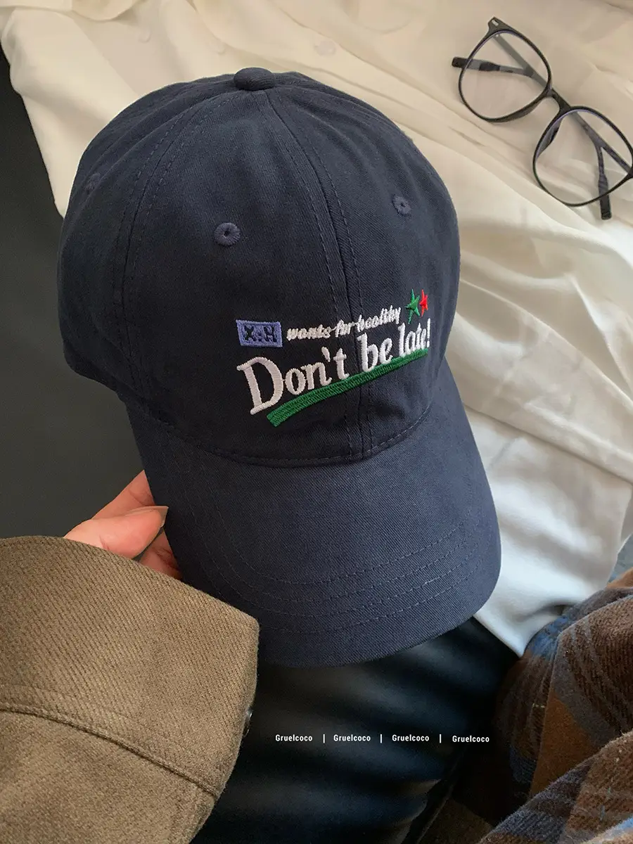 Women's Blue Embroidered Baseball Cap Small