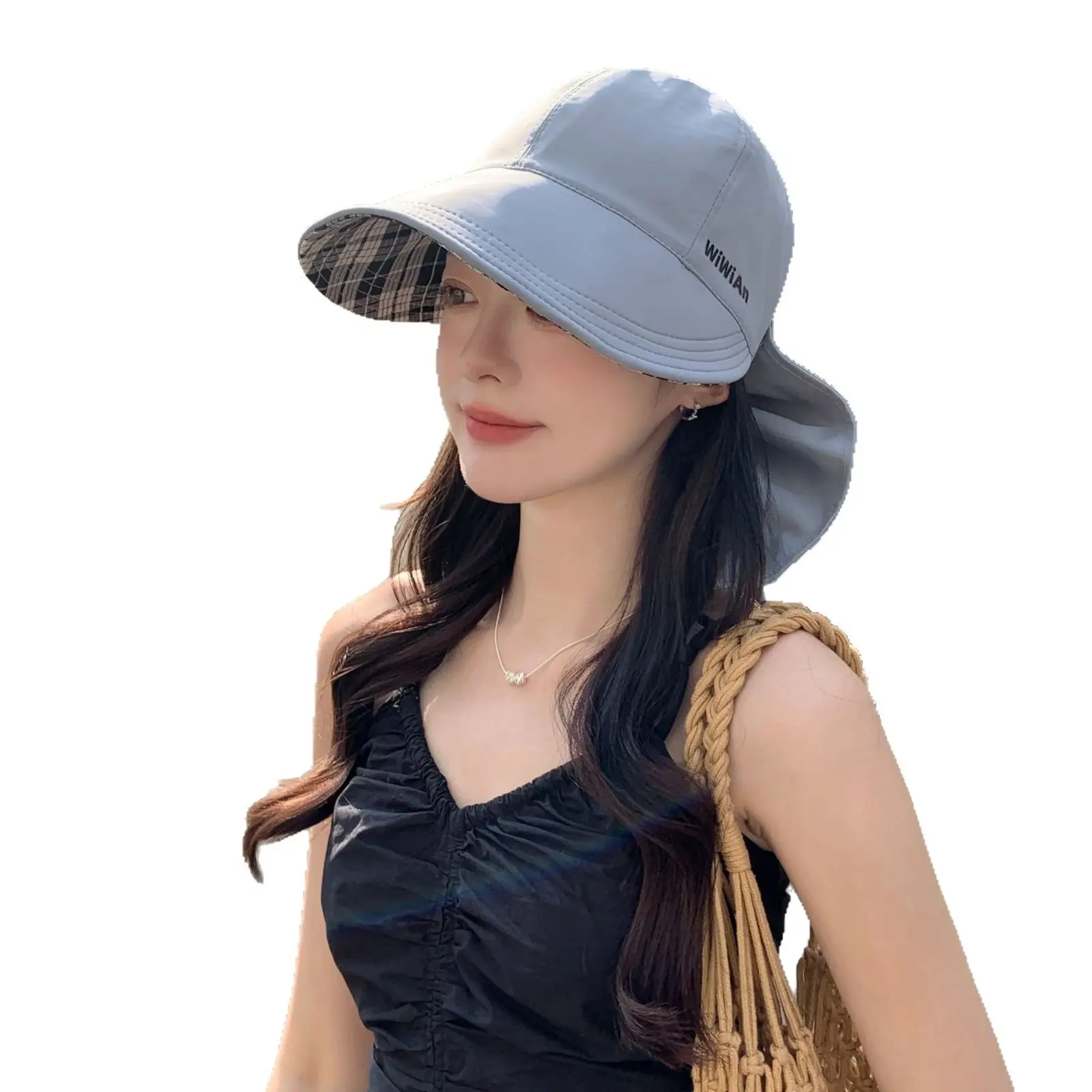 Women Double Sided Sun Hat SPF50 UV Protective