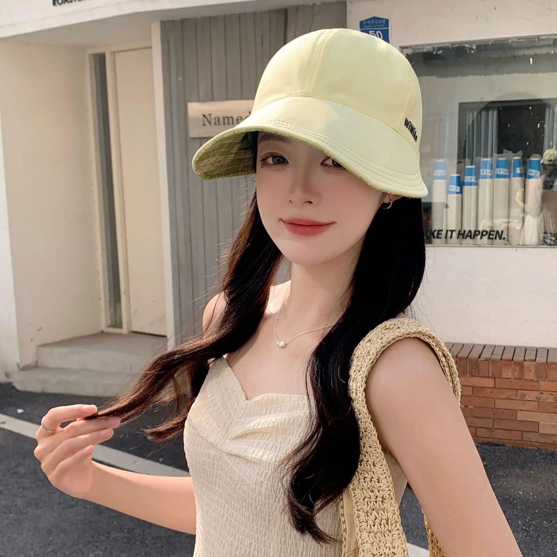 Women Double Sided Sun Hat SPF50 UV Protective