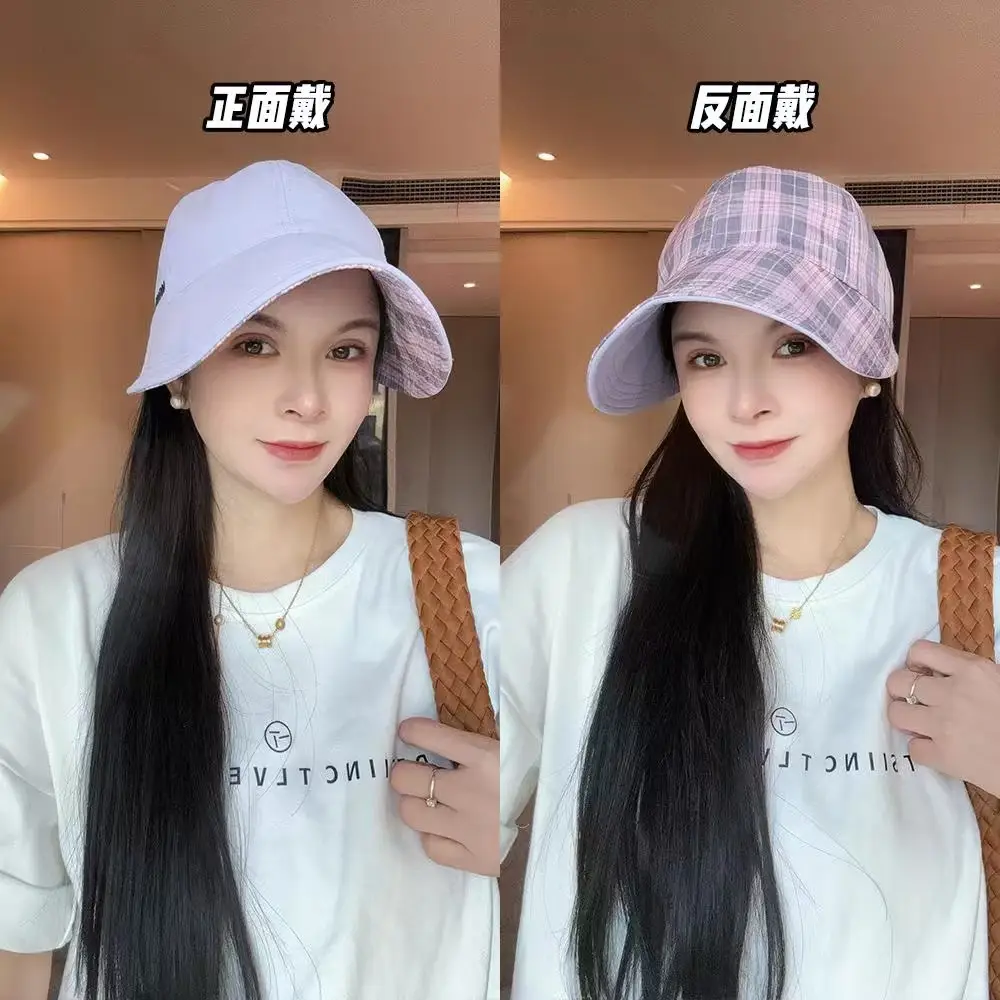 Women Double Sided Sun Hat SPF50 UV Protective