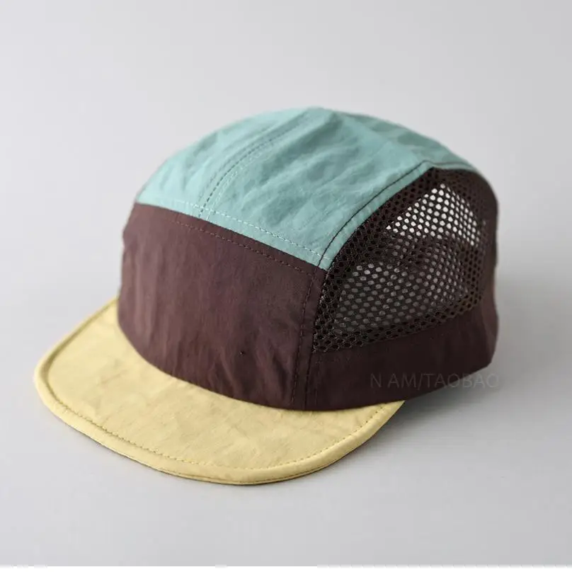 Unisex Mesh Baseball Cap Green Blue Orange Breathable