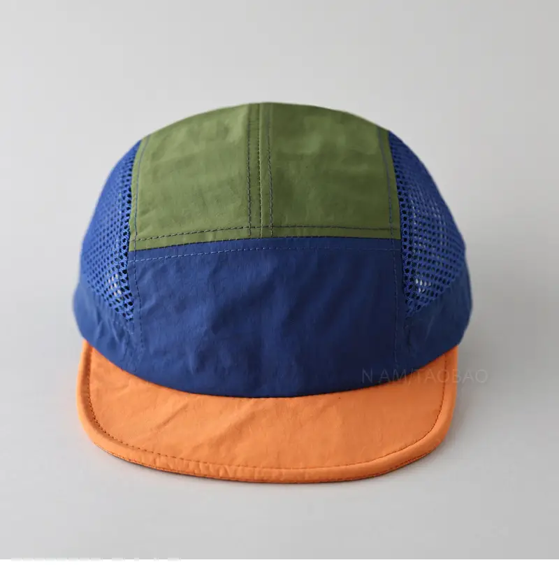 Unisex Mesh Baseball Cap Green Blue Orange Breathable — feature 10