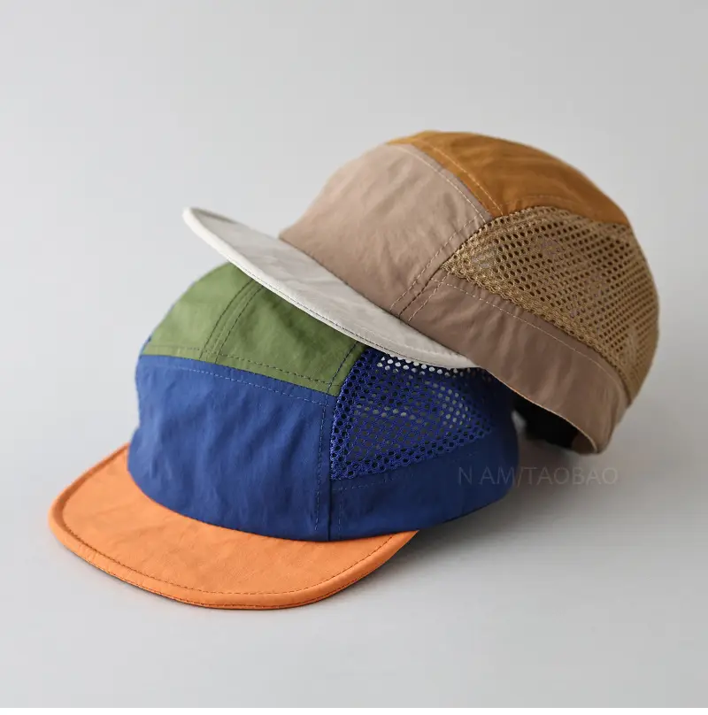 Unisex Mesh Baseball Cap Green Blue Orange Breathable — feature 15