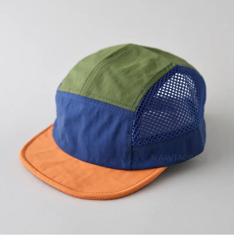 Unisex Mesh Baseball Cap Green Blue Orange Breathable