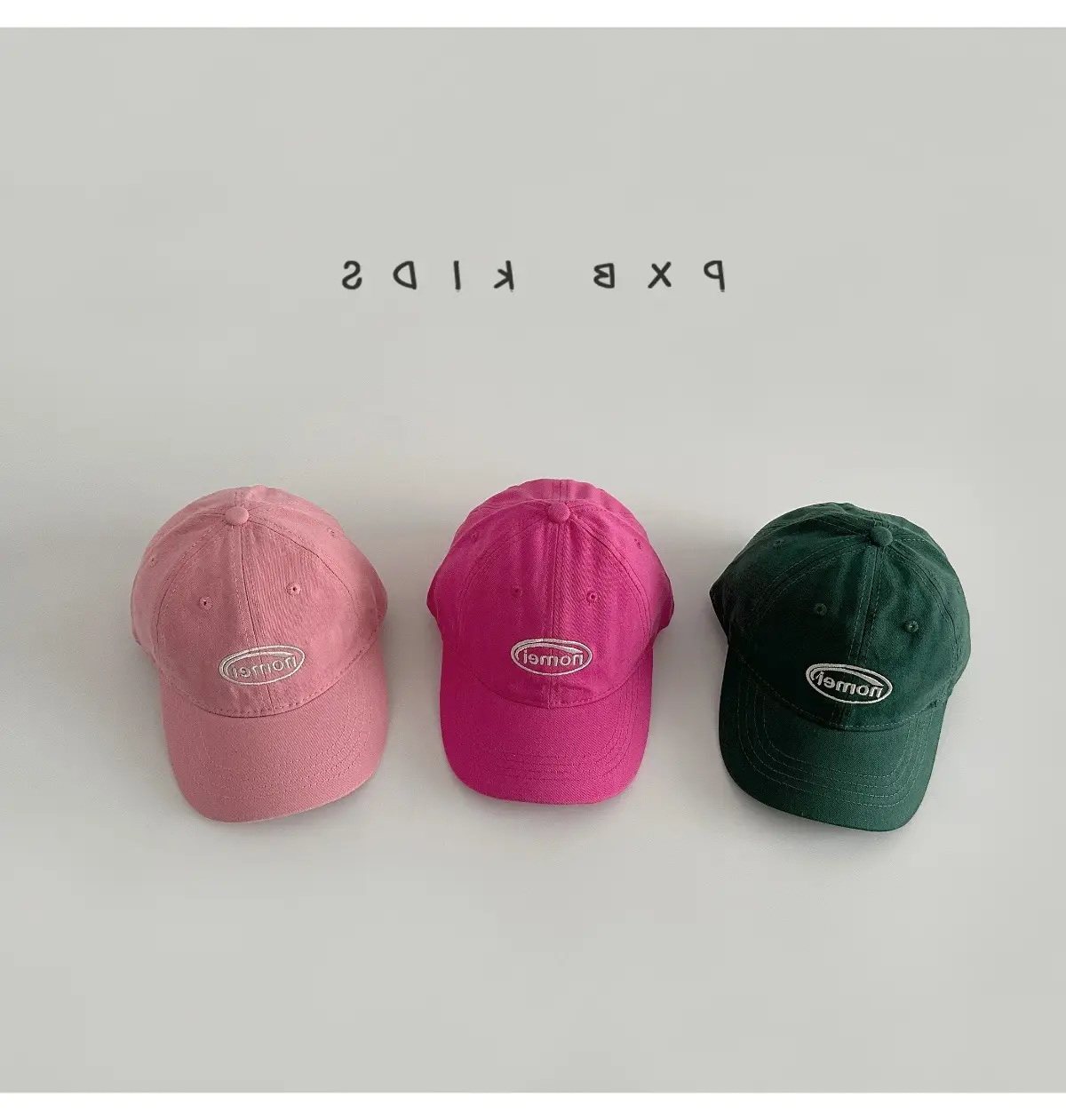 Pink Baseball Cap for Boys Girls Sun Hat — feature 3