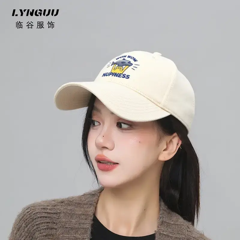 American Street Hat Couple Baseball Cap Letter Cartoon Embroidered Cap Sun Hat Outdoor Casual Sun Protection - Image 7