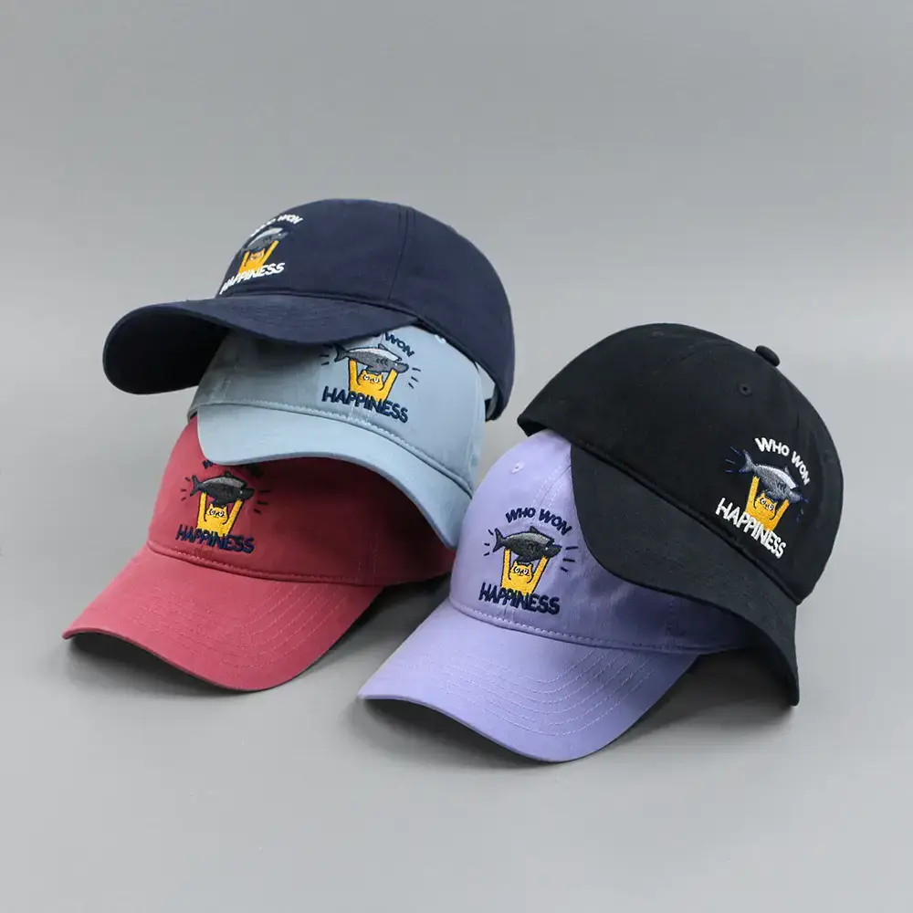 American Street Hat Couple Baseball Cap Letter Cartoon Embroidered Cap Sun Hat Outdoor Casual Sun Protection — feature 1