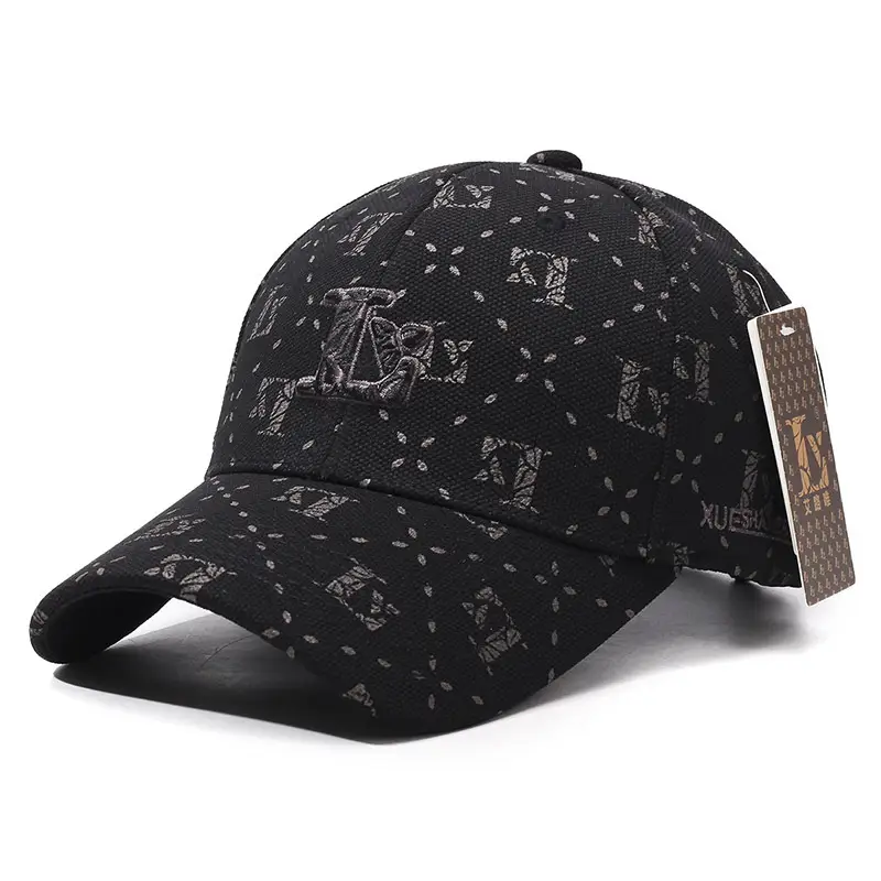 New Aluwei Embroidered Baseball Cap Black Unisex