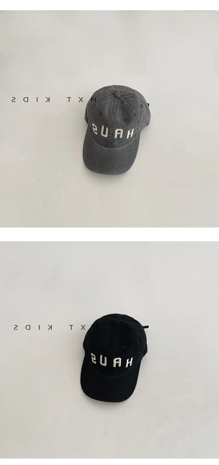 Children's Western Cap Brown Letter Embroidery — feature 7