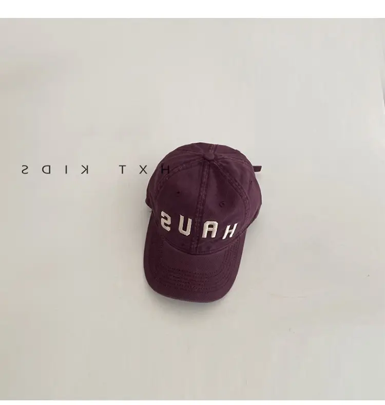 Children's Western Cap Brown Letter Embroidery — feature 8
