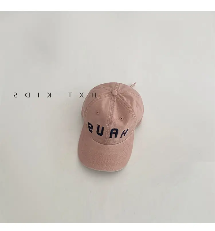 Children's Western Cap Brown Letter Embroidery — feature 9