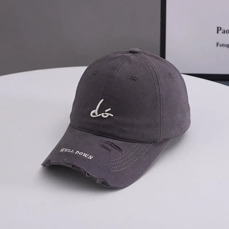 Women Brown Embroidered Baseball Cap Spring Summer — feature 19