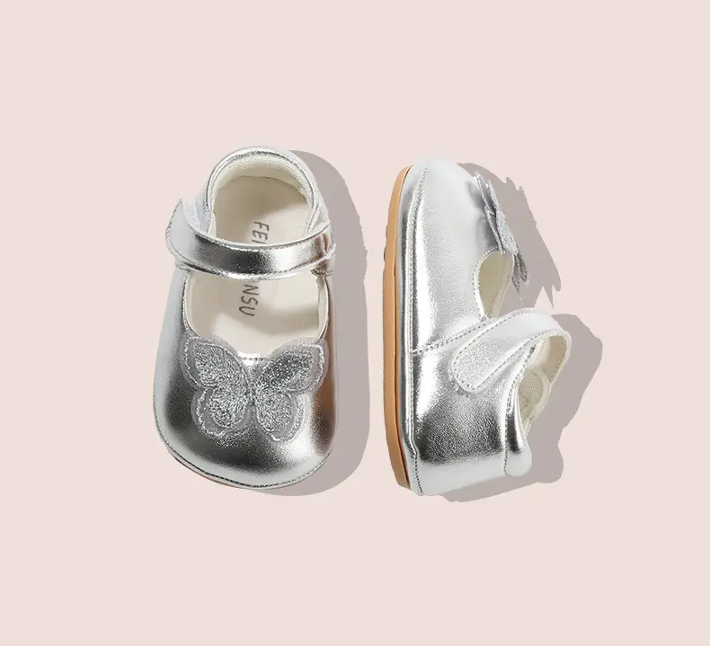 Princess Baby Shoes Silver 6-12mo Toddler Spring Autumn — feature 25