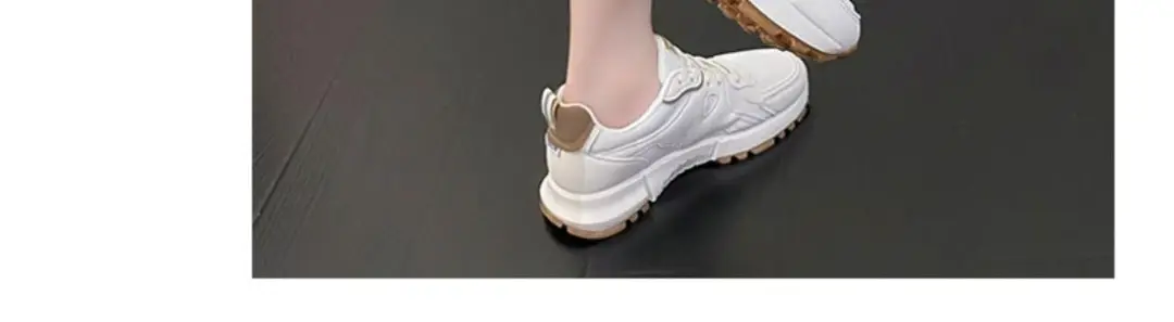 Spring Style Women's Shoes, Mesh Breathable Thick-Soled Lightweight White Shoes, Outdoor Trendy Comfortable Student Casual Sports Shoes for Women — feature 44