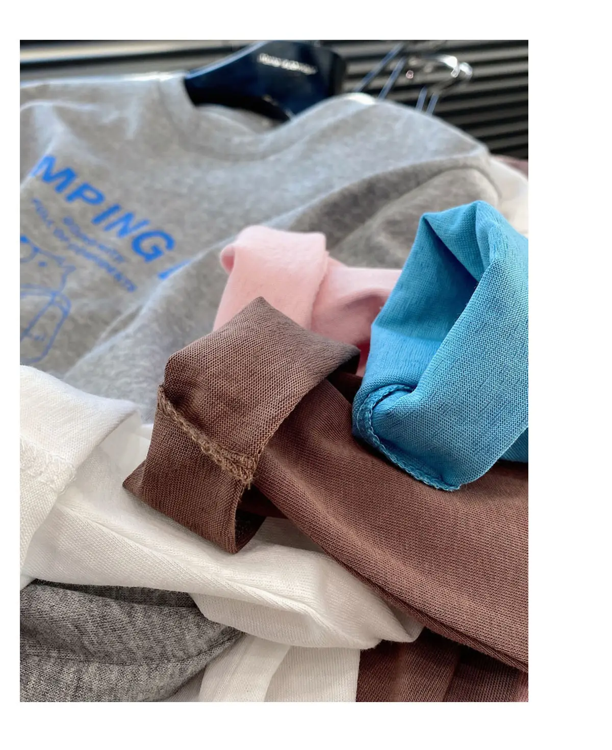 Boys Cotton T-Shirt Grey Blue Graphic Large — feature 5