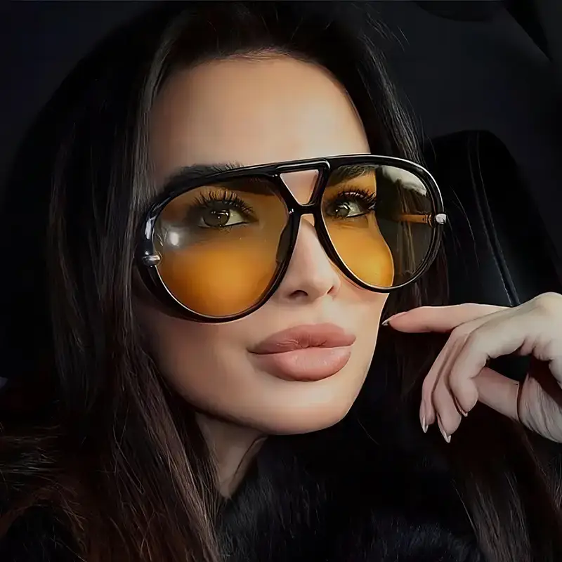 European American Fashion Big Frame Ins toad Sunglasses Cross Border Trend High Sunscreen New Women - Image 18