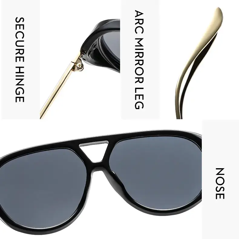 European American Fashion Big Frame Ins toad Sunglasses Cross Border Trend High Sunscreen New Women — feature 12