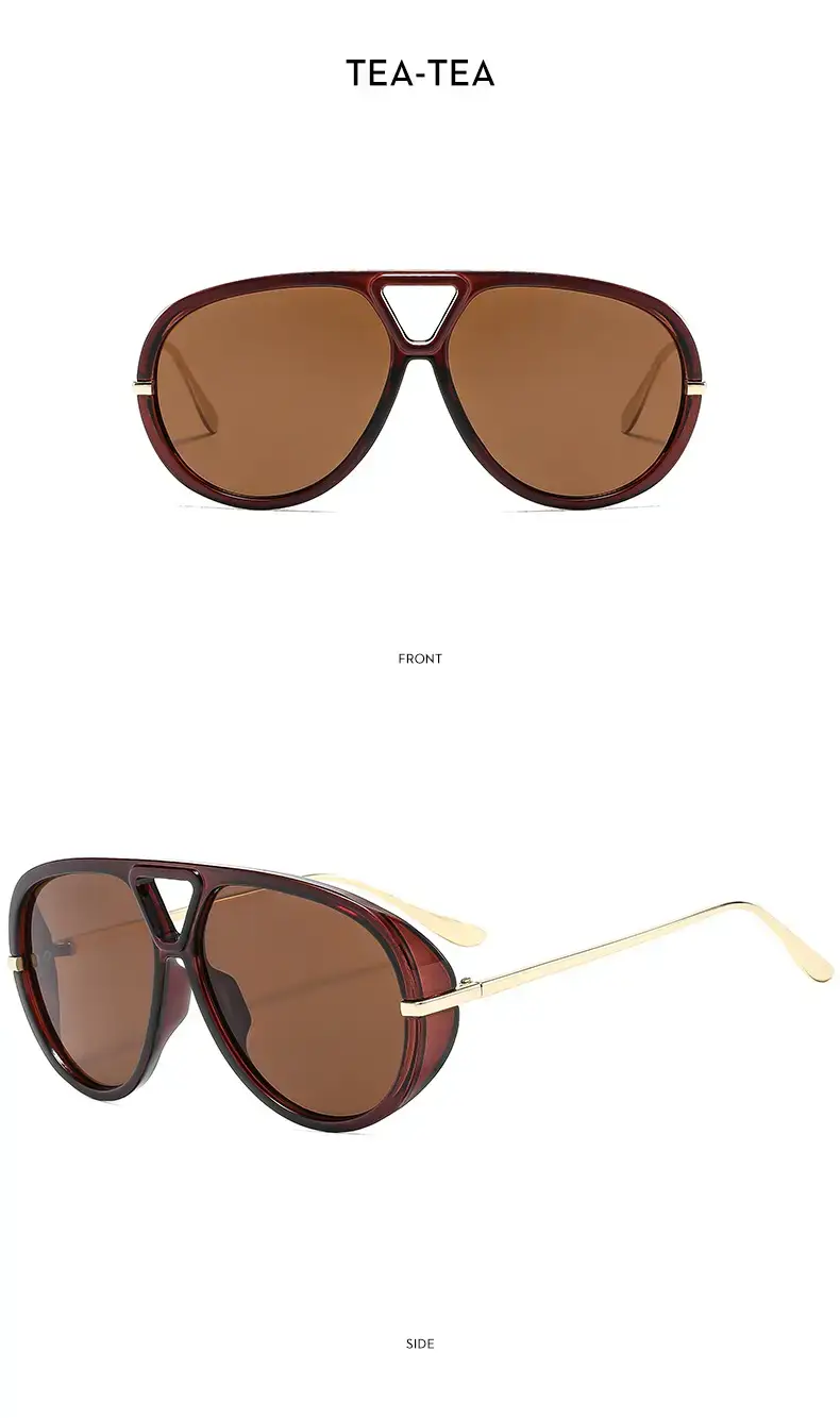 European American Fashion Big Frame Ins toad Sunglasses Cross Border Trend High Sunscreen New Women — feature 19