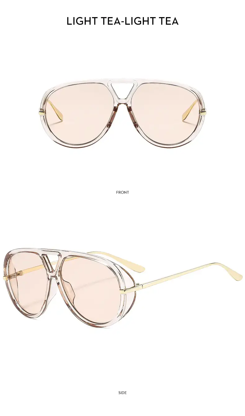 European American Fashion Big Frame Ins toad Sunglasses Cross Border Trend High Sunscreen New Women — feature 21