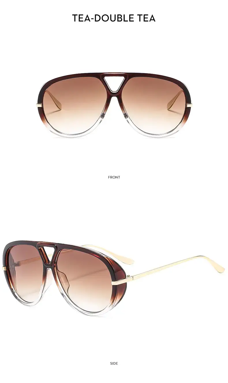 European American Fashion Big Frame Ins toad Sunglasses Cross Border Trend High Sunscreen New Women — feature 23
