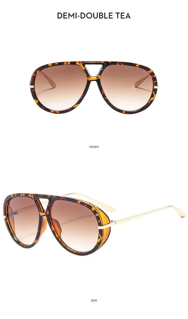 European American Fashion Big Frame Ins toad Sunglasses Cross Border Trend High Sunscreen New Women — feature 24