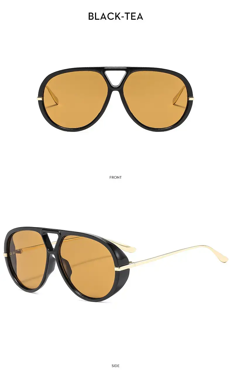 European American Fashion Big Frame Ins toad Sunglasses Cross Border Trend High Sunscreen New Women — feature 25