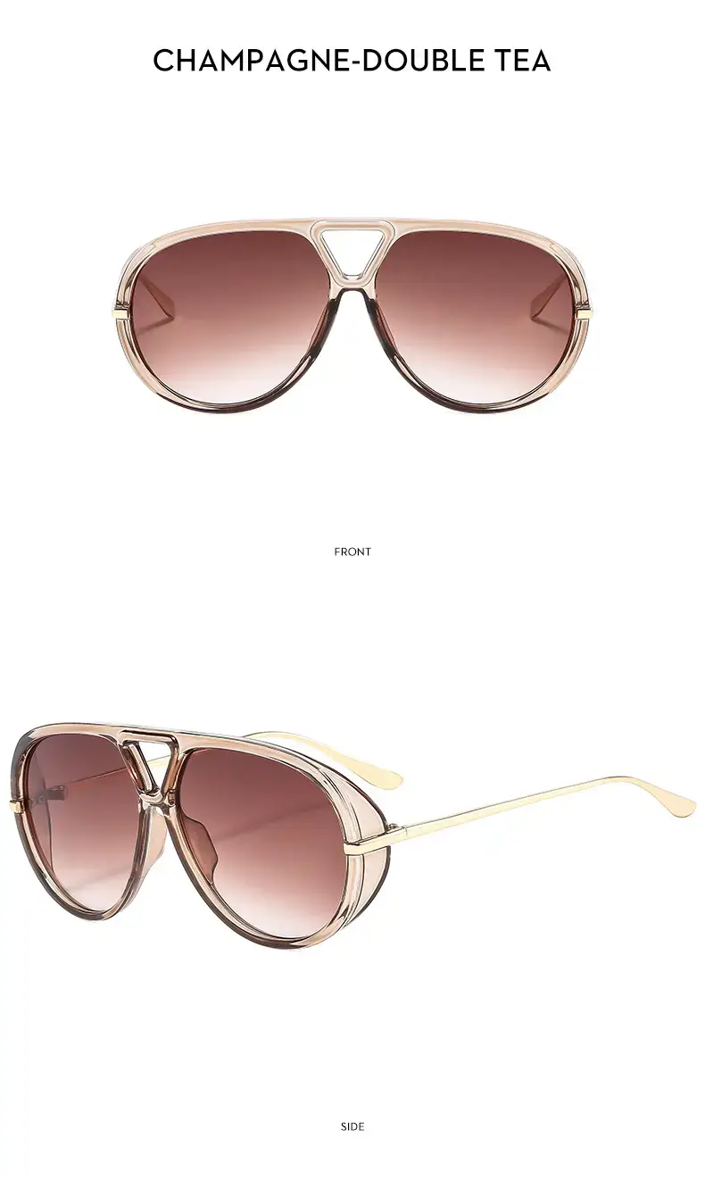 European American Fashion Big Frame Ins toad Sunglasses Cross Border Trend High Sunscreen New Women — feature 28