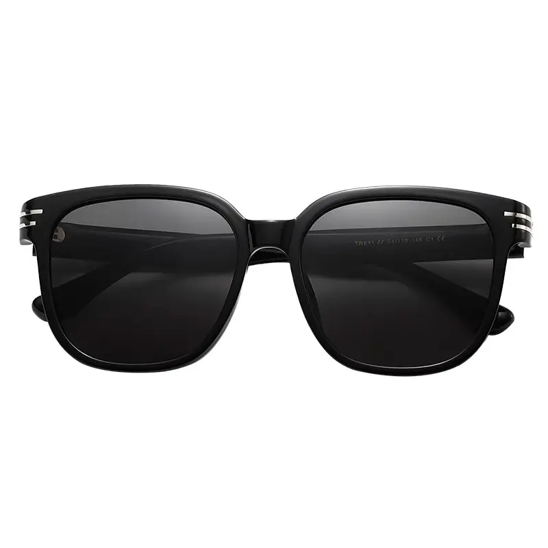 TR831 Polarized Sunglasses Black Slimming