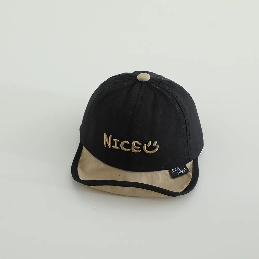 Baby Face Mask Cap White Black Spring Autumn - Image 3