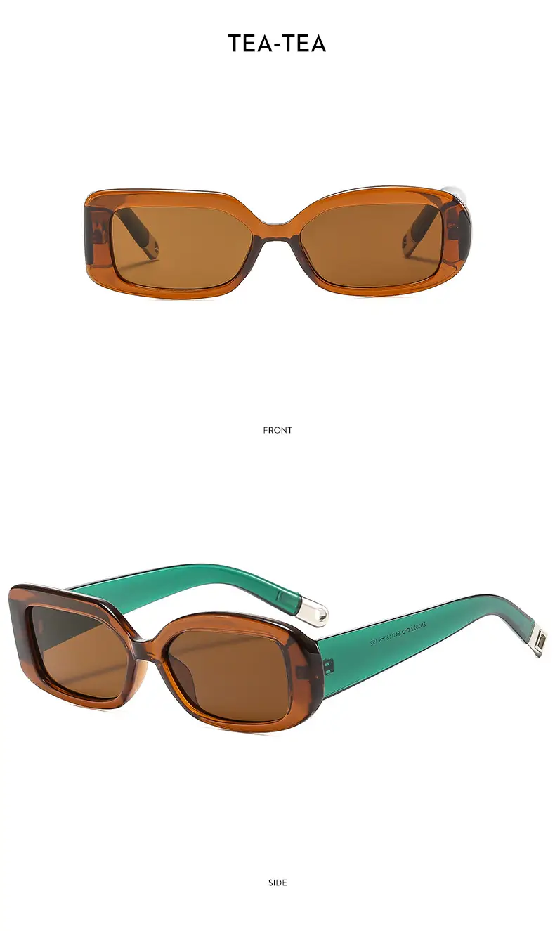 Green Asymmetric Sunscreen Sunglasses for Women — feature 17