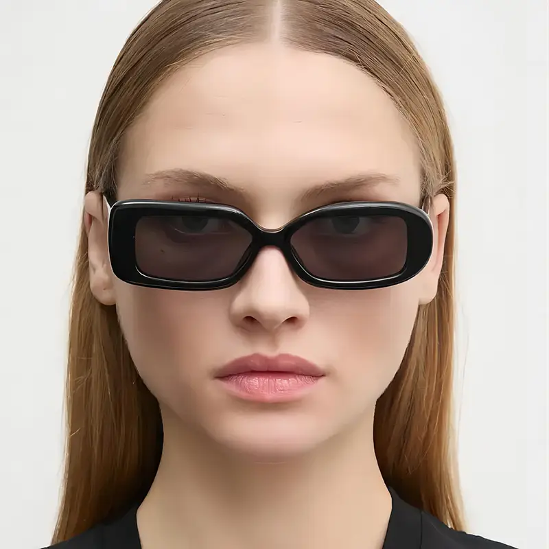 Green Asymmetric Sunscreen Sunglasses for Women — feature 3