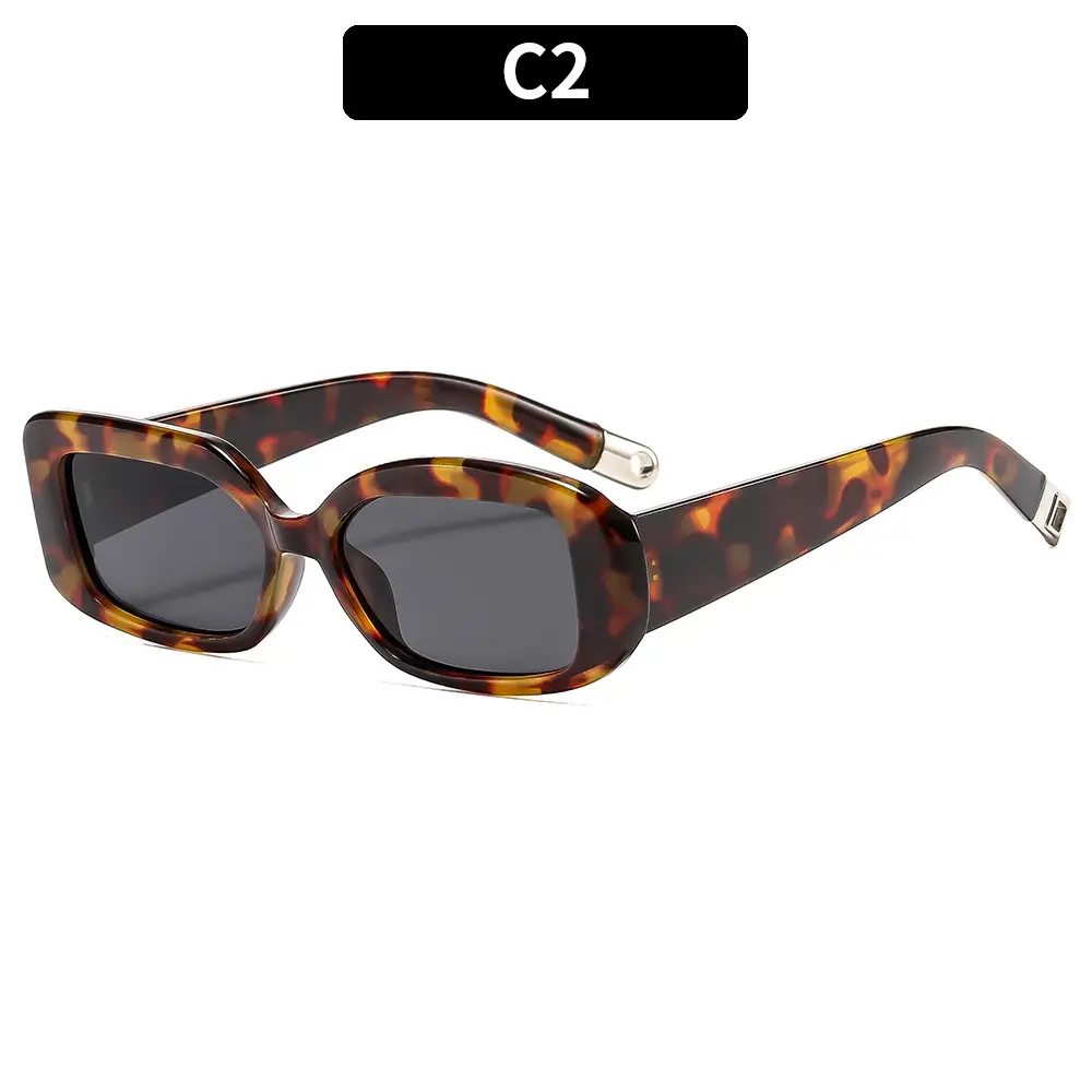 Green Asymmetric Sunscreen Sunglasses for Women - Image 2