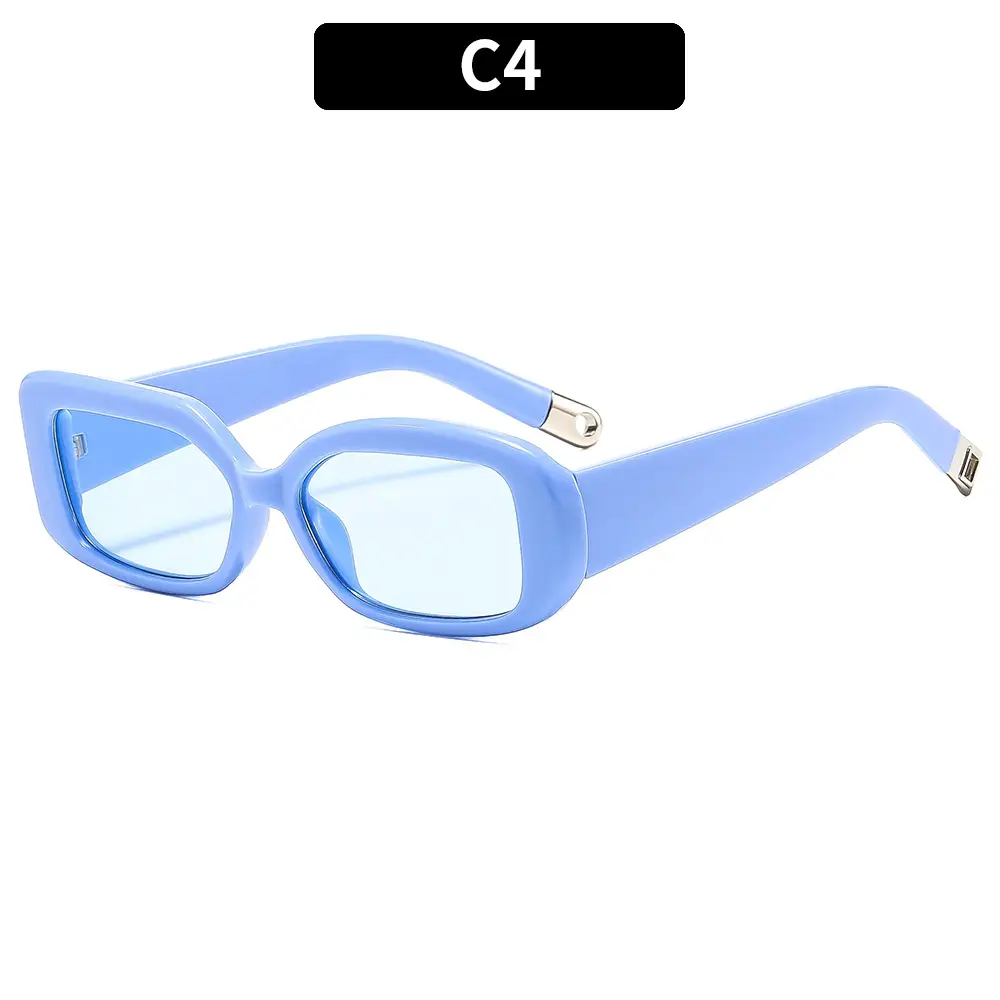 Green Asymmetric Sunscreen Sunglasses for Women - Image 4