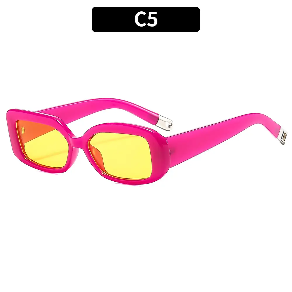 Green Asymmetric Sunscreen Sunglasses for Women - Image 5