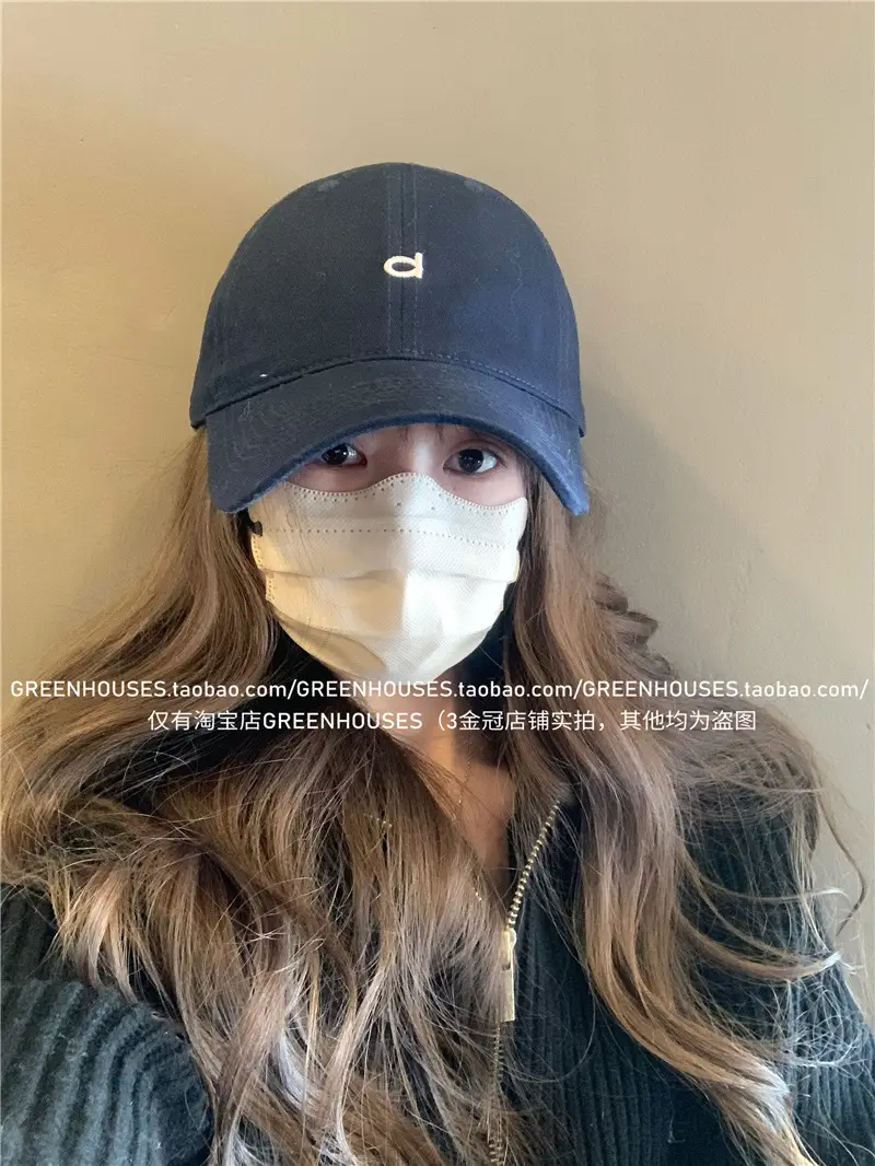 Red Baseball Cap with Mask for Girls Summer Wear — feature 20