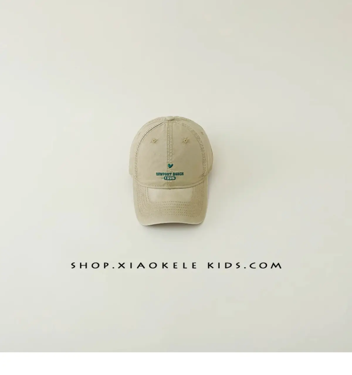 Kids Baseball Cap White Korean Embroidered Spring Autumn — feature 14